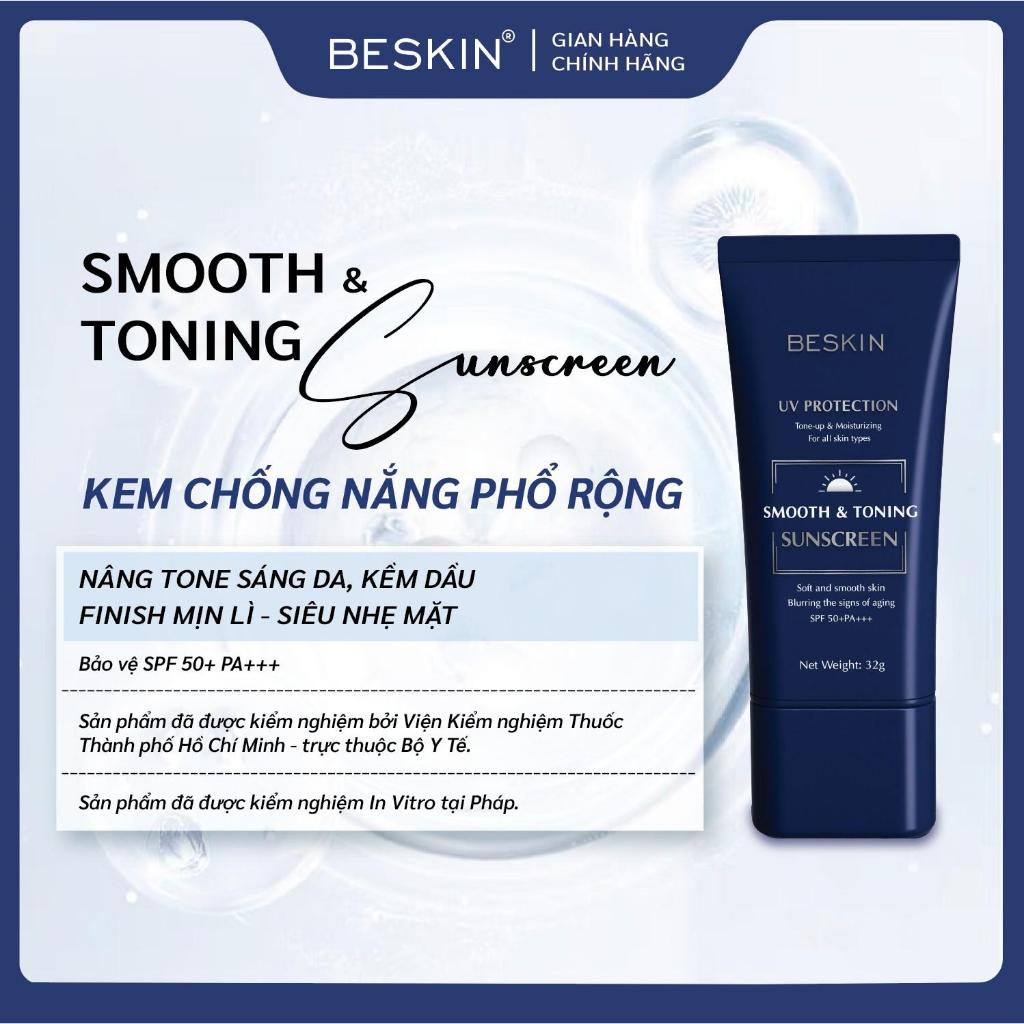 KEM CHỐNG NẮNG PHỔ RỘNG "SMOOTH & TONING SUNSCREEN" SPF 50+ PA+++ - Dung tích: 32g - Thương Hiệu: Be