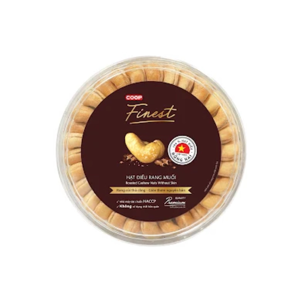 Hạt điều rang muối Co.op Finest-Nga Biên