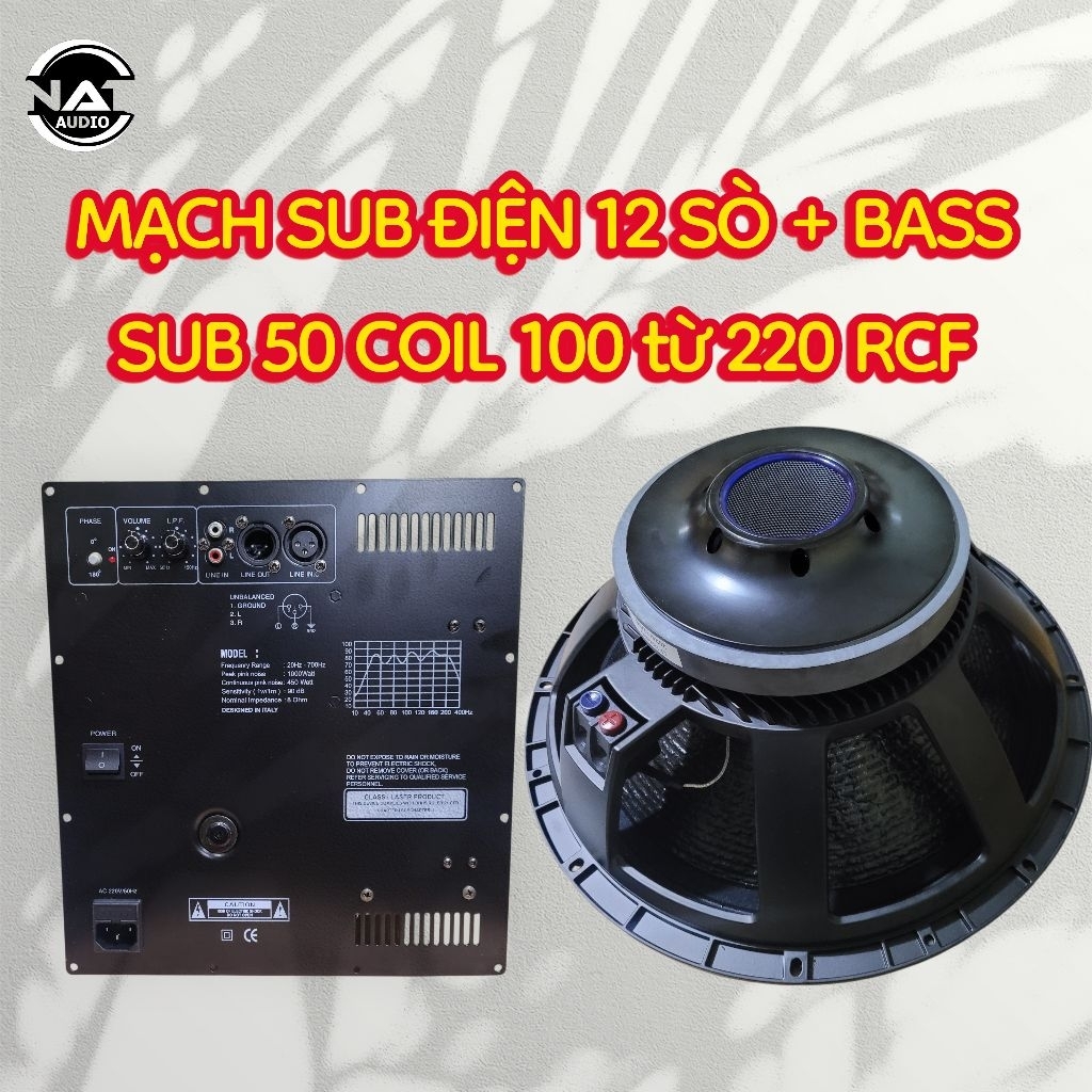 Mạch sub điện 12 sò có bù áp + loa bass sub chọn lọc phù hợp nhất