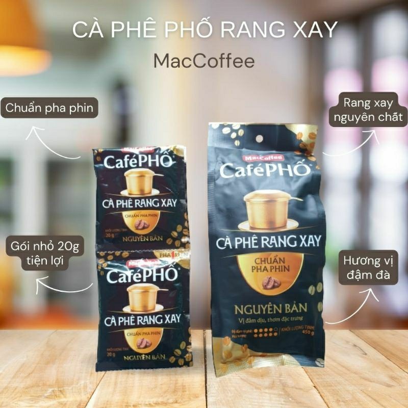 CÀ PHÊ PHỐ RANG XAY NGUYÊN BẢN - MACCOFFEE CAFE RANG XAY
