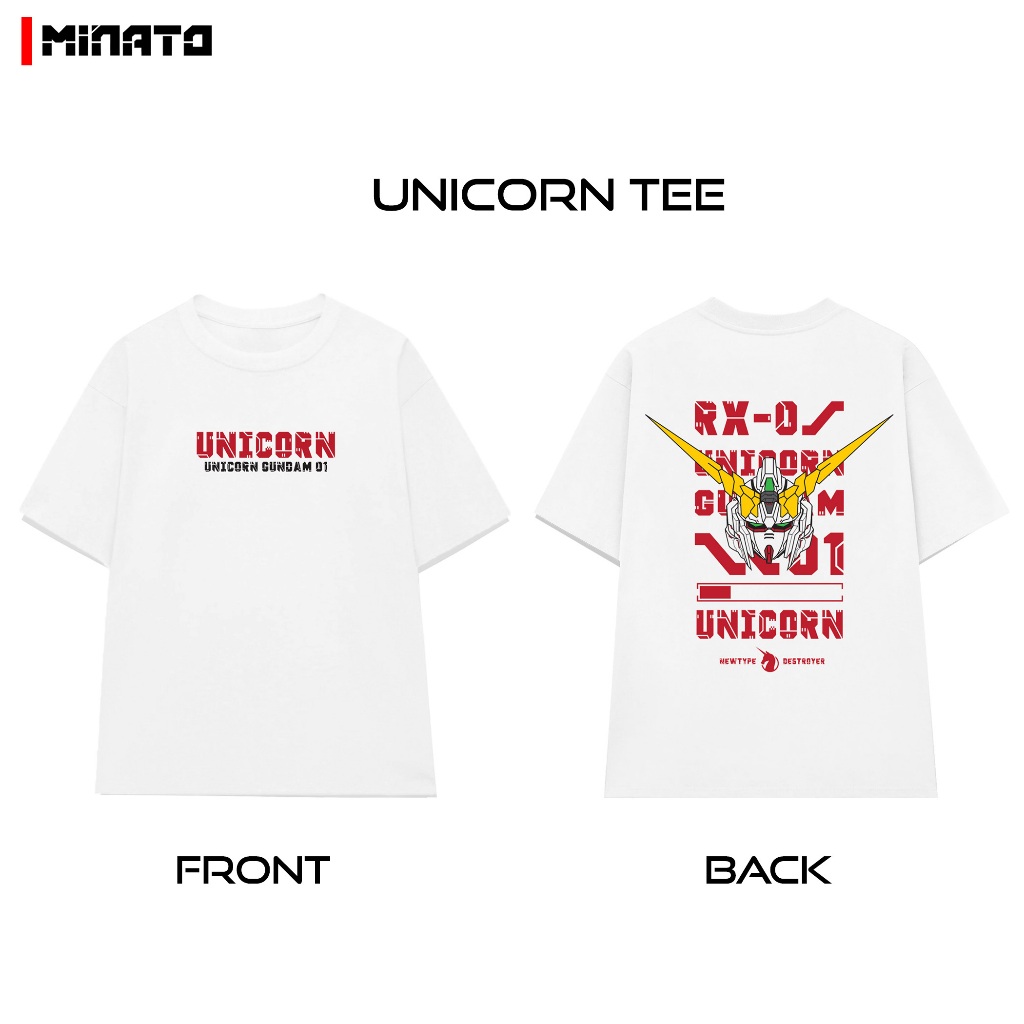 Áo thun Unicorn G.U.N.D.A.M Nam Nữ Unisex Form Rộng Oversized | BigBuy360 - bigbuy360.vn