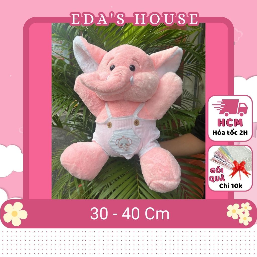 (HCM - Hỏa tốc 2h) Gấu bông voi, gấu bông con voi cute dễ thương Eda's House