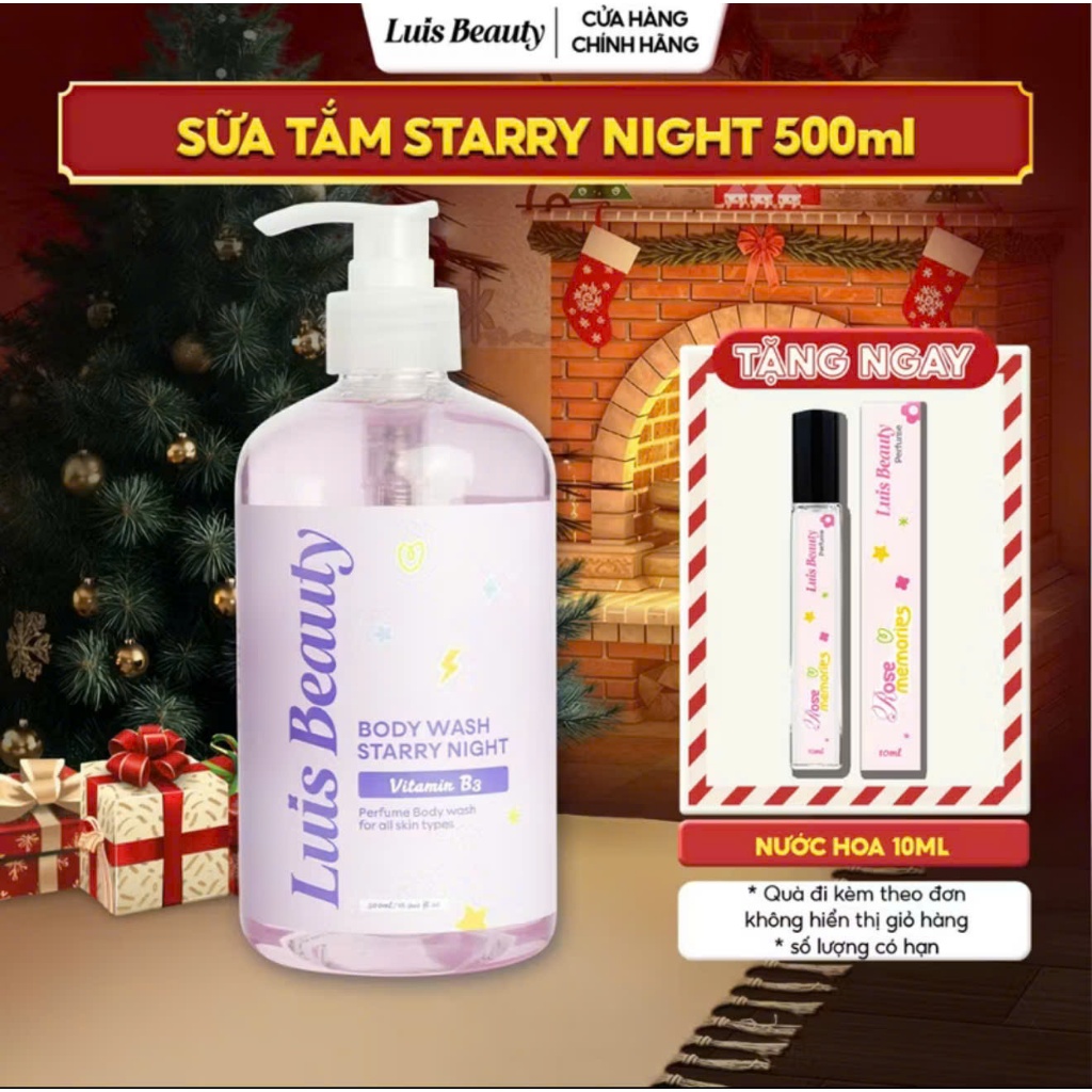 [Pass KOC 99%][Đã Mở Seal] Phân Loại Starry Night ￼- Sữa Tắm Nước Hoa Starry Night Luis Beauty 500ml