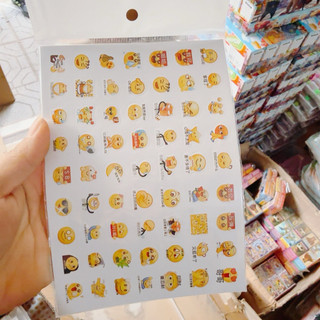 Combo 100 tờ dán Hình mặt cười bửu cảm xúc