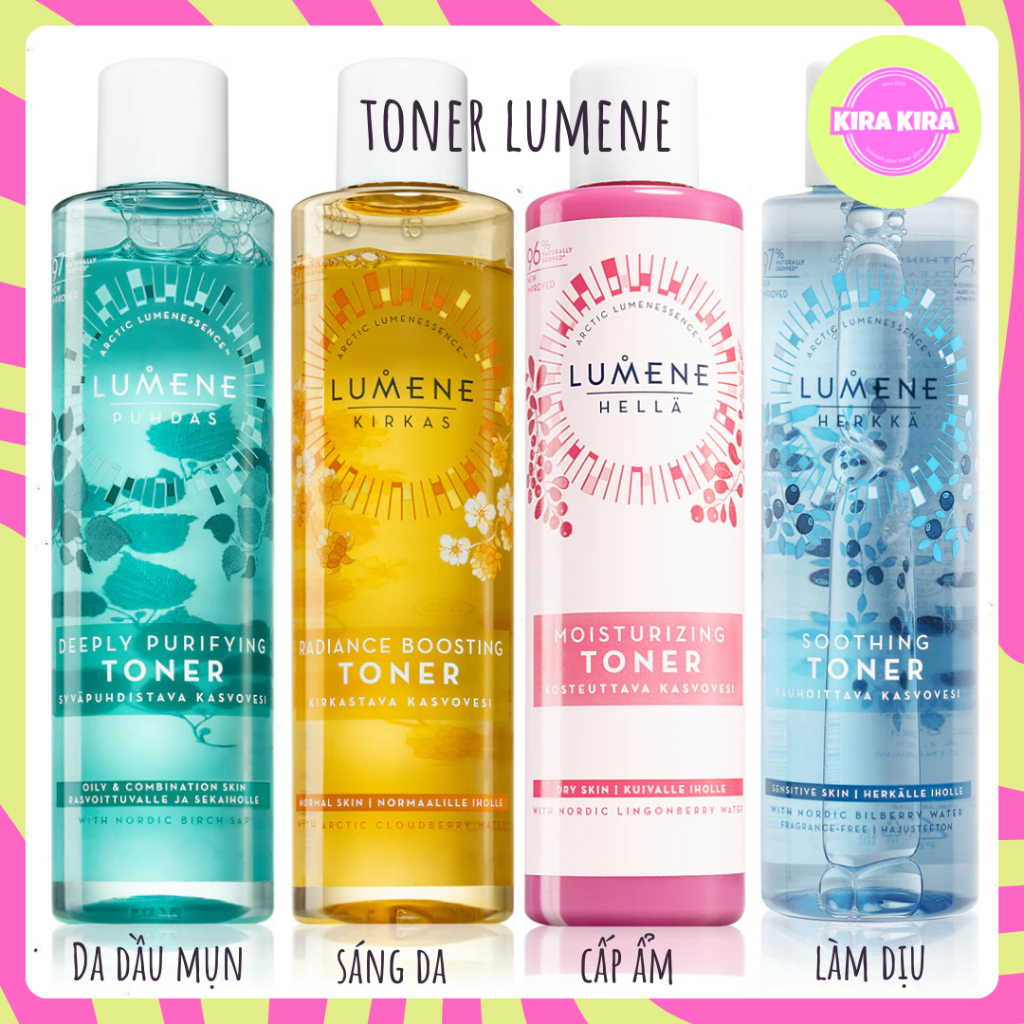 [Phần Lan] Toner nước cân bằng Lumene cho từng loại da