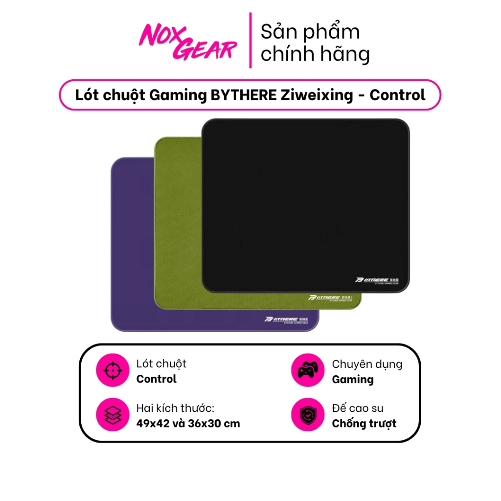 Lót Chuột Gaming BYTHERE Ziweixing Control - Clone Type99 - Chuyên game FPS, Moba