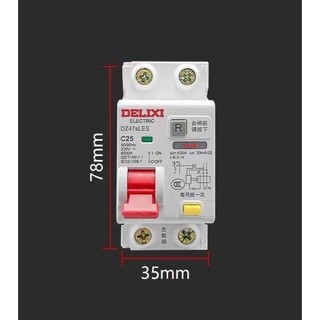 [MẪU MỚI] APTOMAT CHỐNG GIẬT 1P+N CHÍNH HÃNG DELIXI
