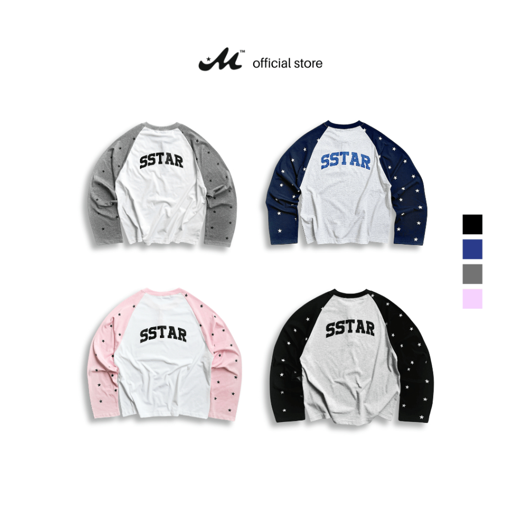 [DEAL TẾT] Áo Thun Local Brand MUZIK CLOTHING | LS RAGLAN SSTAR – Form Boxy Tay Dài, 100% Cotton 2 C
