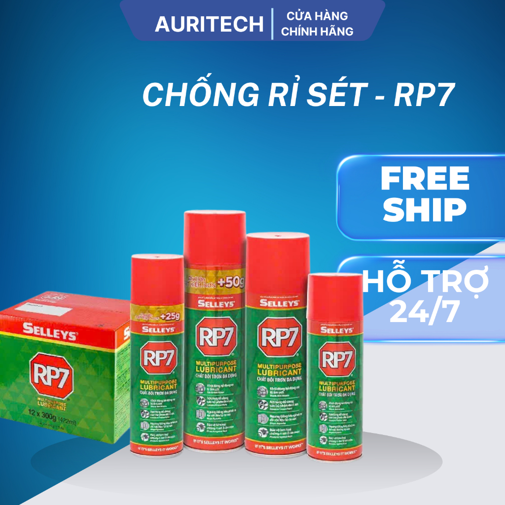 RP7 (Chính Hãng) Chai Xịt Chống Rỉ Sét 150g 175g 300g 350g.