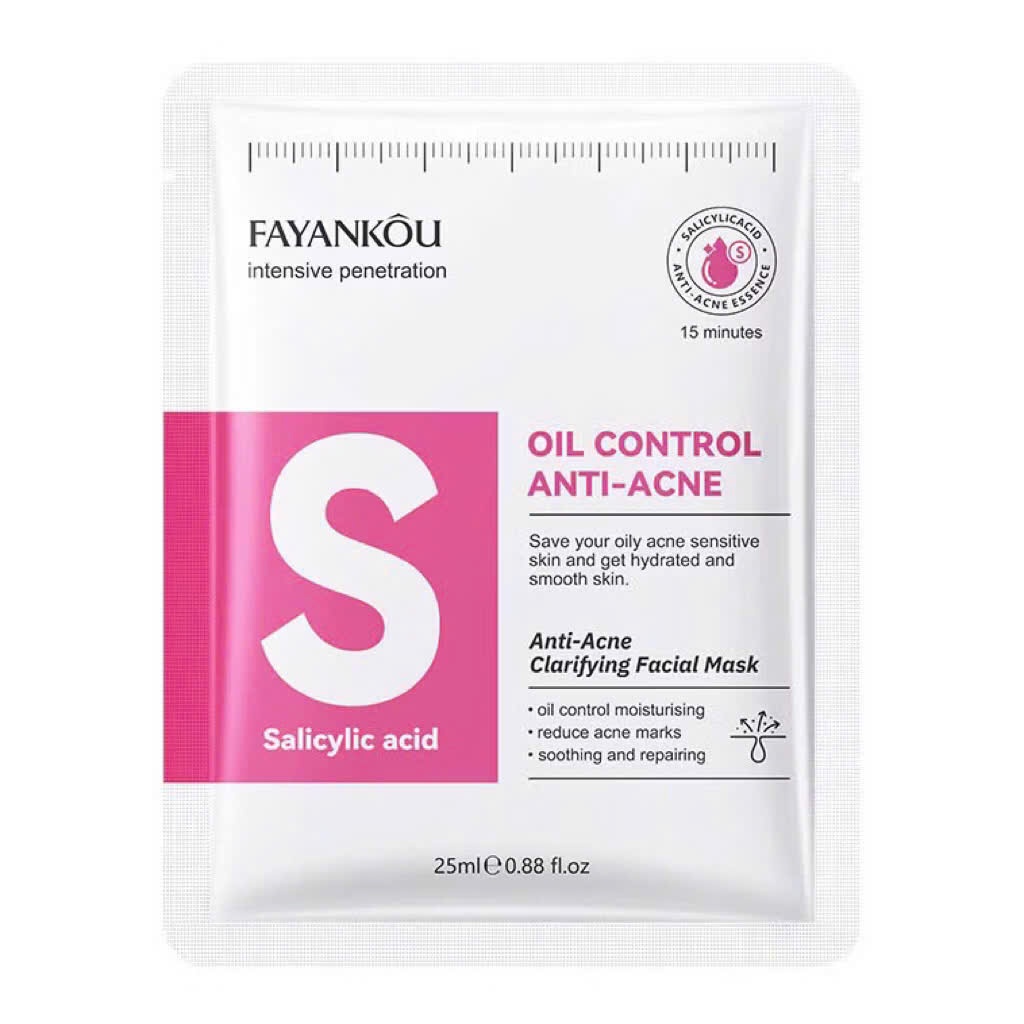 [Mua 10 Tặng 1] Combo 10 Miếng Mặt Nạ FAYANKOU Salicylic Acid 25ml