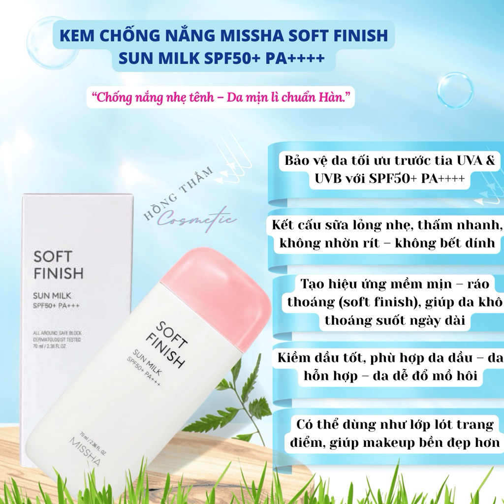 𝐊𝐞𝐦 𝐂𝐡𝐨̂́𝐧𝐠 𝐍𝐚̆́𝐧𝐠 𝐌𝐢𝐬𝐬𝐡𝐚 𝐒𝐨𝐟𝐭 𝐅𝐢𝐧𝐢𝐬𝐡 𝐒𝐮𝐧 𝐌𝐢𝐥𝐤 𝐒𝐏𝐅𝟓𝟎+ 𝐏𝐀++++ | 𝐊𝐢𝐞̂̀𝐦 𝐃𝐚̂̀𝐮, 𝐌𝐨̉𝐧𝐠 𝐍𝐡𝐞̣, 𝐅𝐢𝐧𝐢𝐬𝐡 𝐌𝐢̣𝐧