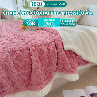 Chăn cừu, Chăn Lông Cừu TAFU CTV , Làm Ấm Nhanh, Phiên Bản 2025 siêu đẹp - Size 2m x 2m3