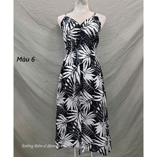 Đầm 2 dây Tole thái, nhiều màu