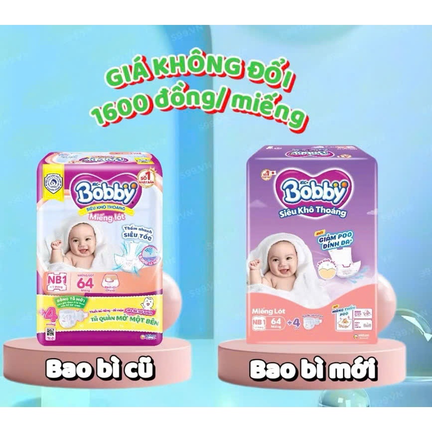 Miếng Lót Bobby Newborn 1 (64 miếng)