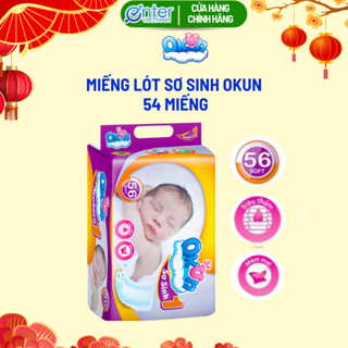 Miếng Lót Sơ Sinh OKUN Gói 54 Miếng Cho Bé Dưới 5 Kg Và Dưới 3 Tháng Tuổi