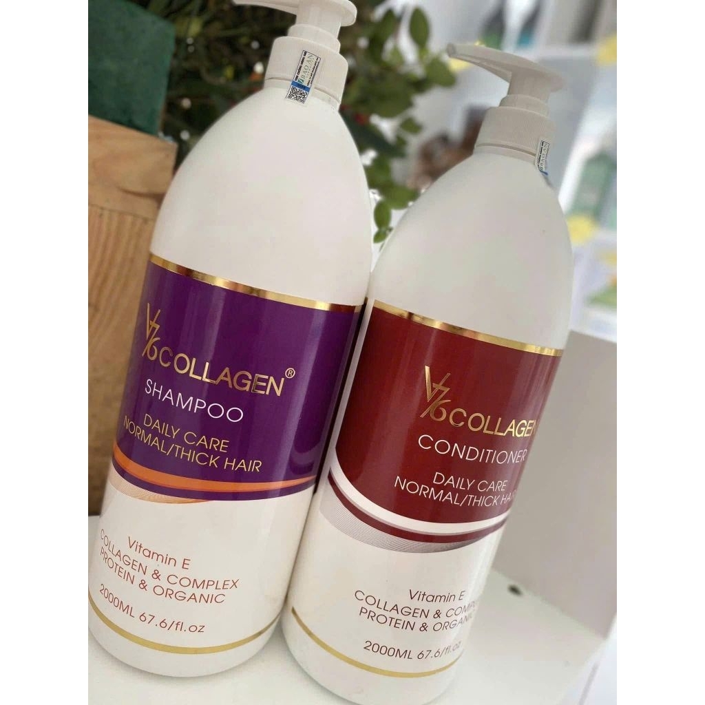 Dầu gội xả v76 collagen hương thơm nước hoa 2000ml