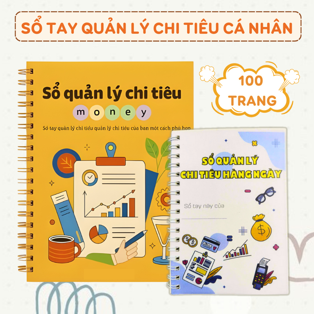 Sổ chi tiêu tiết kiệm dễ sử dụng a5 theo dõi thu chi ghi chép chi tiêu dùng cho cá nhân và gia đình 
