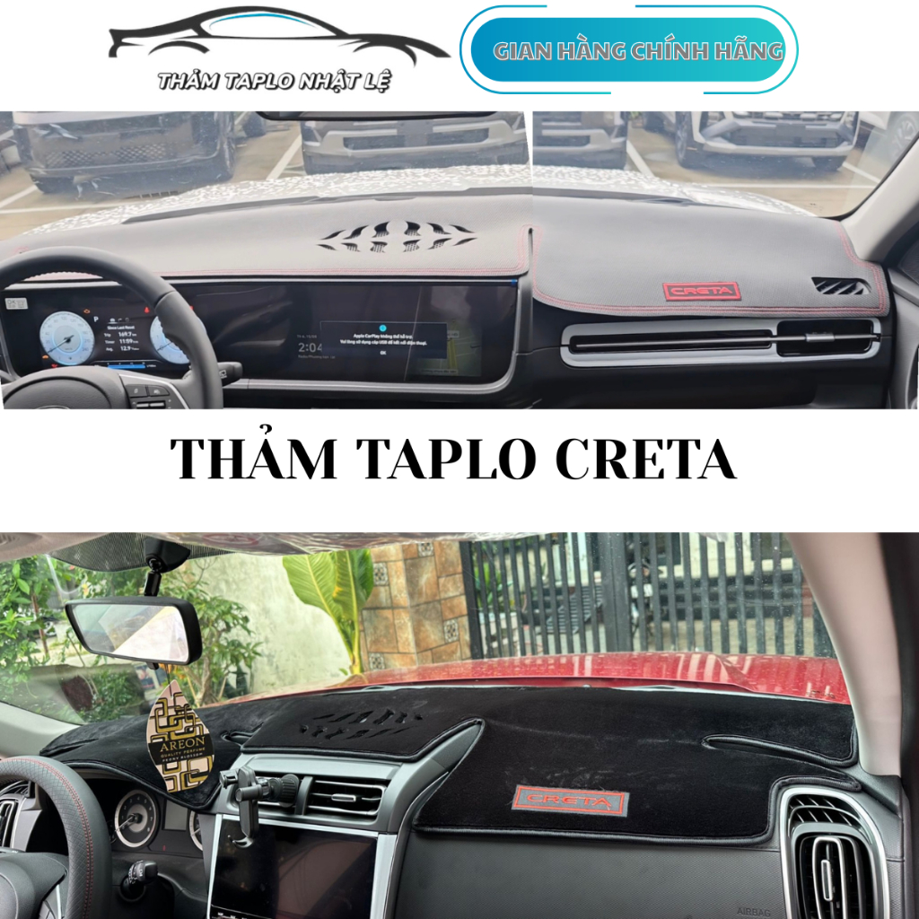 [CRETA] Thảm Taplo Huyndai Creta nhung,da