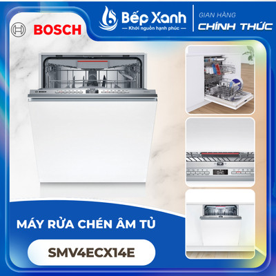 [BẢO HÀNH 3 NĂM TOÀN QUỐC] Máy Rửa Chén Âm Toàn Phần Bosch SMV4ECX14E/SMV6ZCX16E - Tự Động Hé Cửa