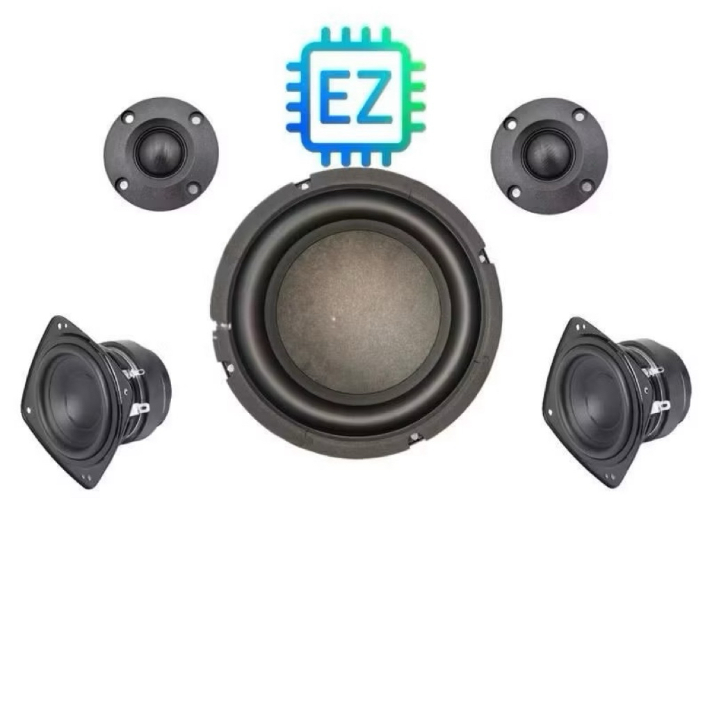 Combo củ loa rời 2.1 Sub HK 6.5 + mid boombox 3 + Treble