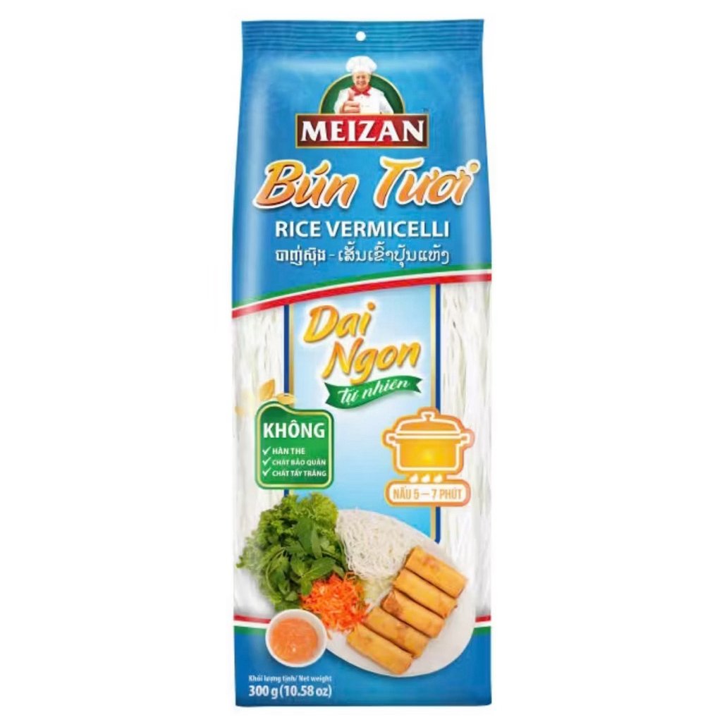 Bún Meizan Tươi Khô 300g – Ăn Liền, Sợi Dai, Ngon, Tiện Lợi Cho Gia Đình