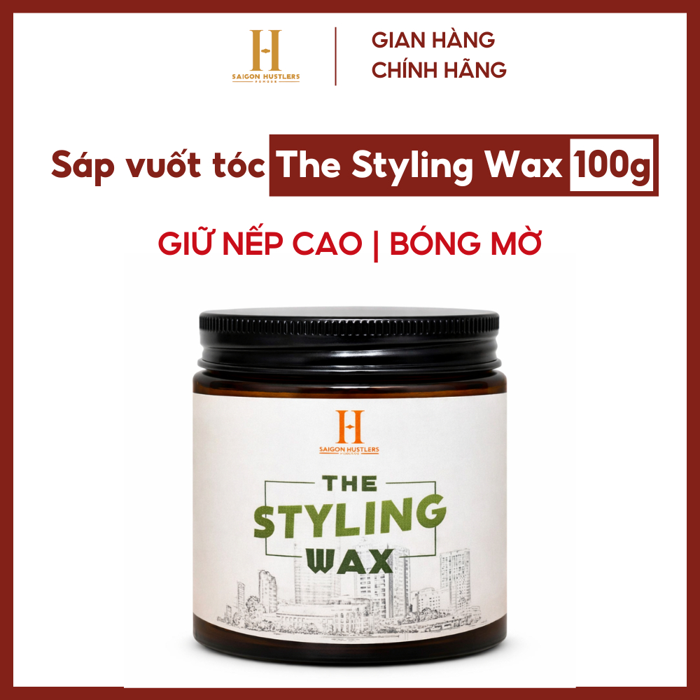 Sáp vuốt tóc nam Saigon Hustlers Pomade - Styling Wax 100g, Giữ Nếp Mạnh, Bóng Mờ, Tạo Độ Rũ