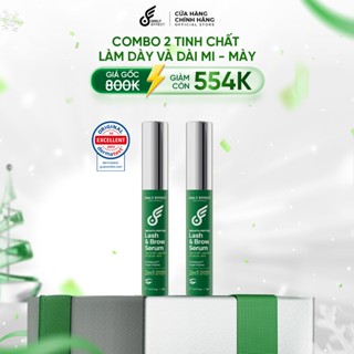  Combo 2  Tinh Chất Làm Dày Và Dài Mi - Mày  DAILY EFFECT Growth Peptide Lash & Brow Serum  2x5ml  