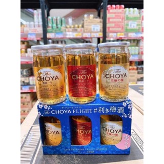 Set 3 lọ mơ Choya Flight Mini 60ml/chai