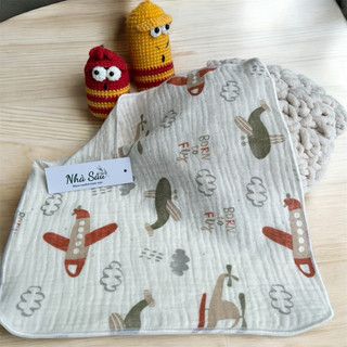 Khăn mỏng-khăn sữa xô muslin 2 lớp Nhà Sâu