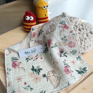 Khăn mỏng-khăn sữa xô muslin 2 lớp Nhà Sâu