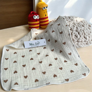 Khăn mỏng-khăn sữa xô muslin 2 lớp Nhà Sâu