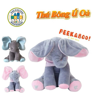  Thú Bông Con Voi Ú Oà dễ thương biết hát biết vẫy tai voi ú òa Thỏ Ú Òa Gấu bông Biết hát dùng pin 