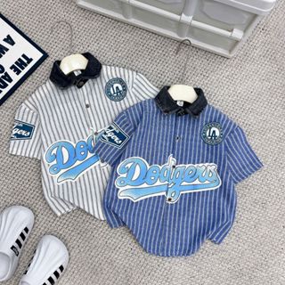  Áo Sơ Mi Boy Phố Phối Cổ Bò Jean Đẹp Trai Gái Họa tiết Họa Hình - Áo Sơ Mi Cộc Tay Mềm Kích Sơ Mi Hàn Quốc Đi Học 