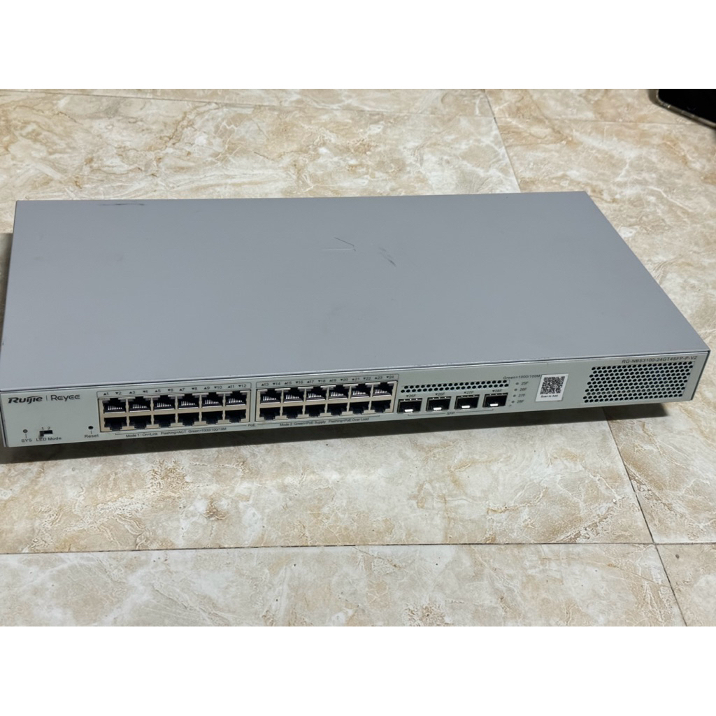 (Hàng cũ) Switch POE 24 cổng RUIJIE REYEE RG-NBS3100-24GT4SFP-P-V2