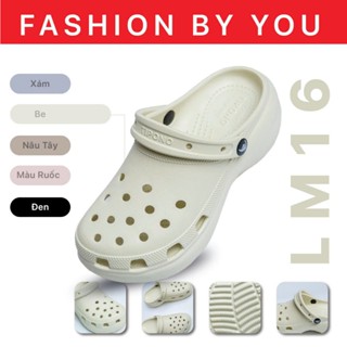 TIPONO LM16 [Tặng Charm Ngẫu Nhiên] Dép Sục Nữ Đế Cao EVA Êm Nhẹ Khử Mùi Thanh Lịch Chống Trượt