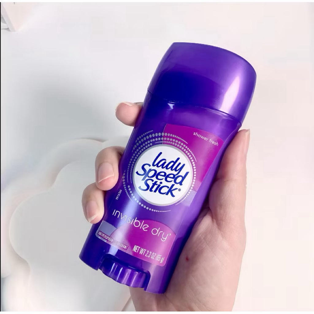Lăn khử mùi dạng sáp Lady Speed Stick Invisible Dry - Mùi hương Shower Fresh, 65g