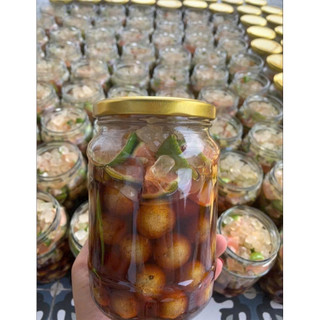 Siro Quất hồng bì chanh đào chai 750ml giảm ho long đờm