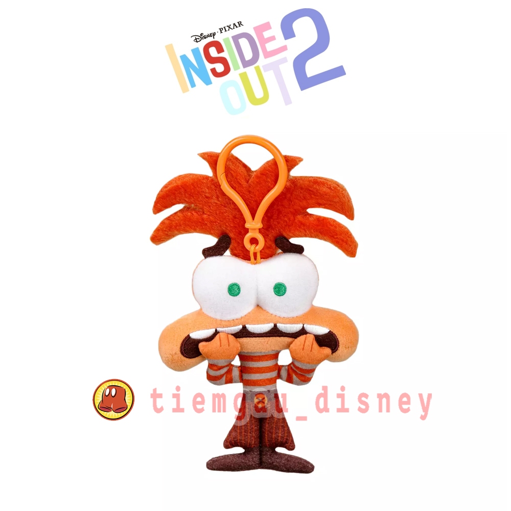 Gấu bông INSIDE OUT 2 Cảm Xúc Lo Âu (Anxiety) - Chính hãng Disney