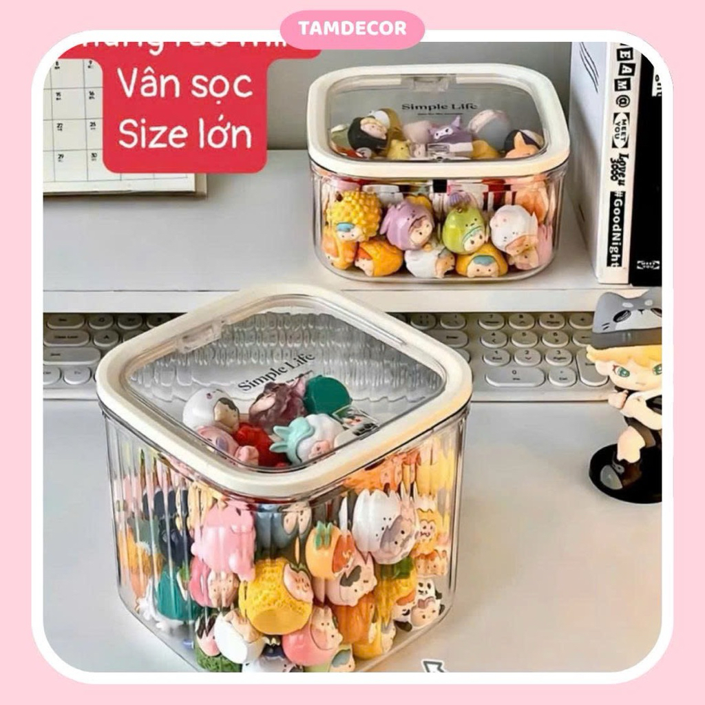 Thùng Rác Mini Để Bàn Văn Phòng, Thùng Đựng Rác Trong Suốt Kiểu Dáng Hiện Đại Sang Trọng