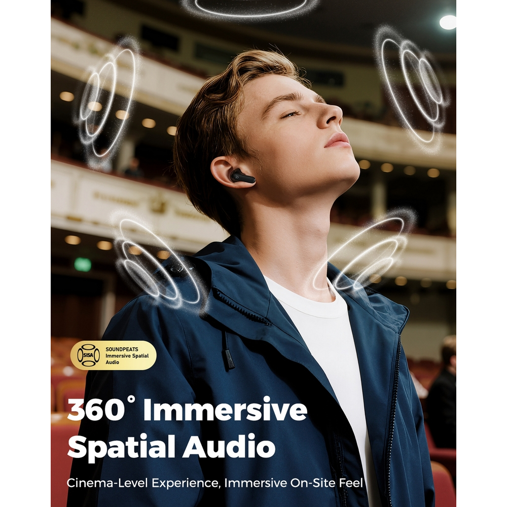 Tai Nghe Bluetooth 6.0 Soundpeats Q3 Pro | ANC | Kết nối 2 thiết bị | BigBuy360 - bigbuy360.vn