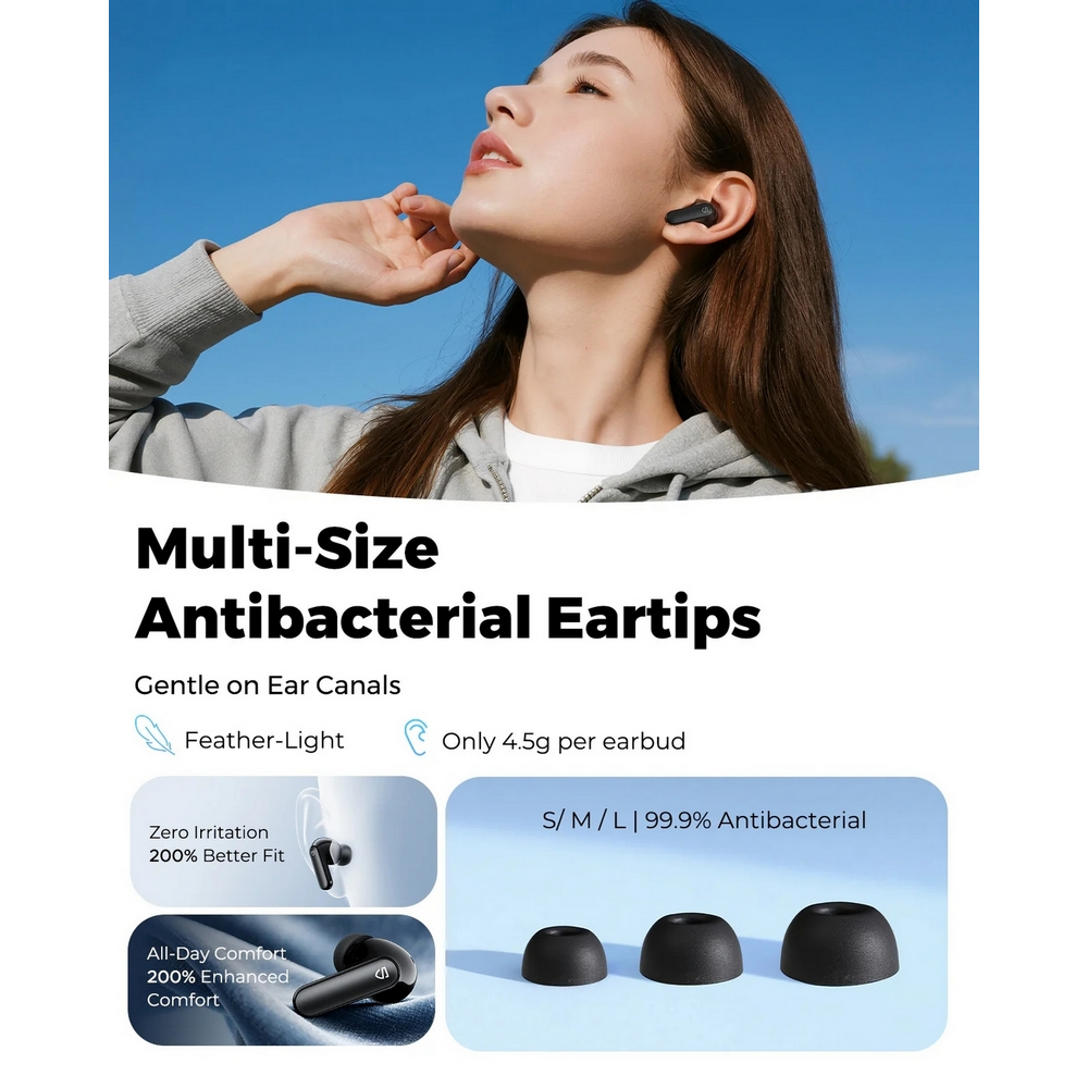 Tai Nghe Bluetooth 6.0 Soundpeats Q3 Pro | ANC | Kết nối 2 thiết bị | BigBuy360 - bigbuy360.vn