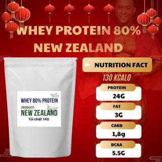  WHEY 80 NEW ZEALAND   Sữa Bột WHEY PROTEIN - TÚI 1KG   