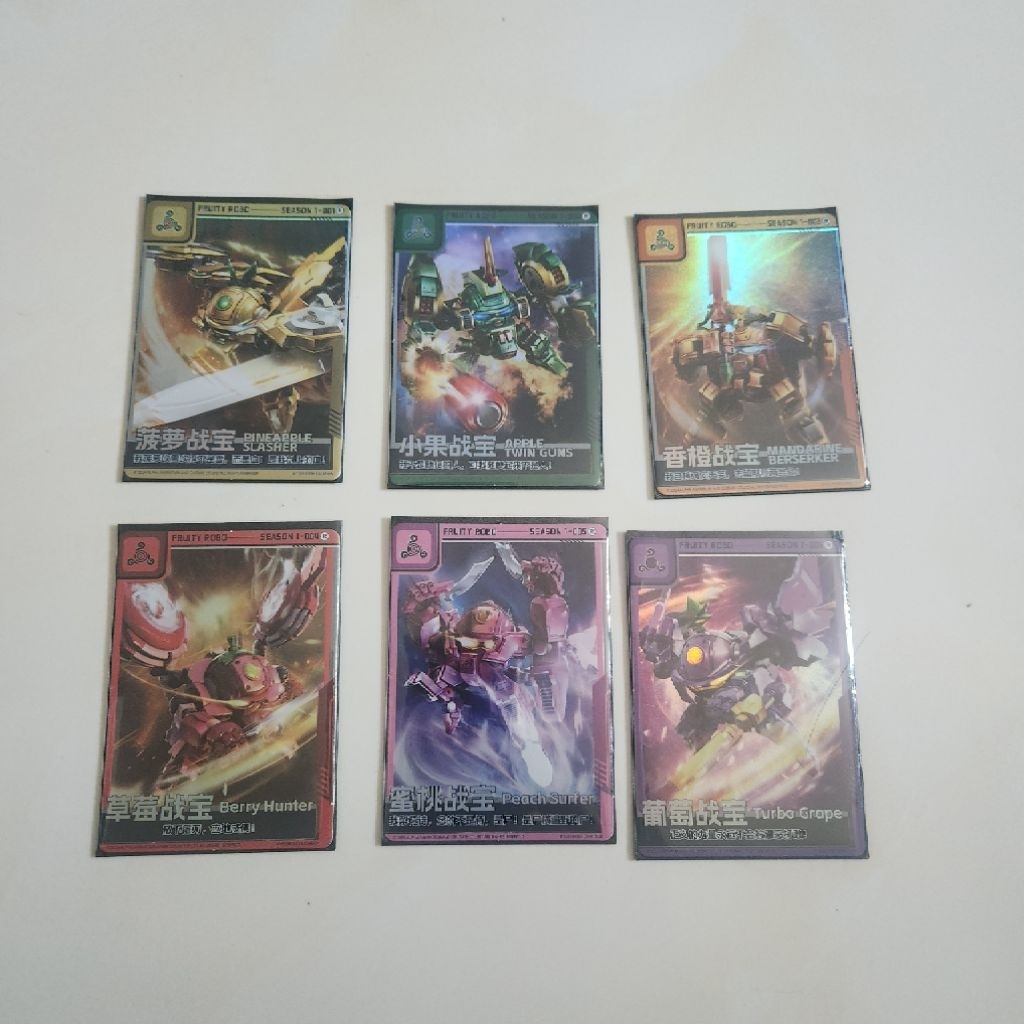 Thẻ Bài sưu tập Robo trái cây của series phim Hoạt hình Robo trái cây Siêu nhân Kamen rider Ryuki