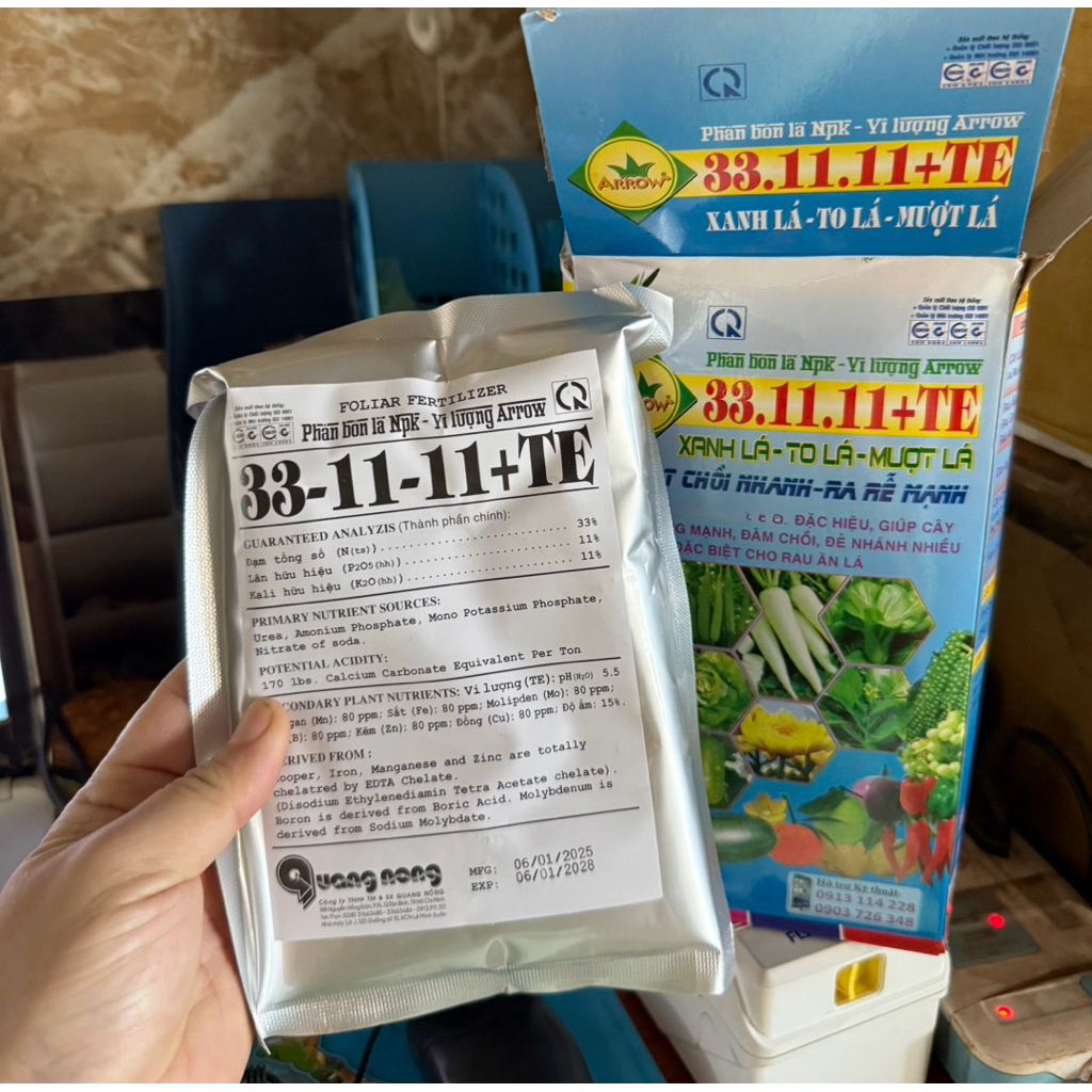 QN 33-11-11+TE gói nhỏ 250gram