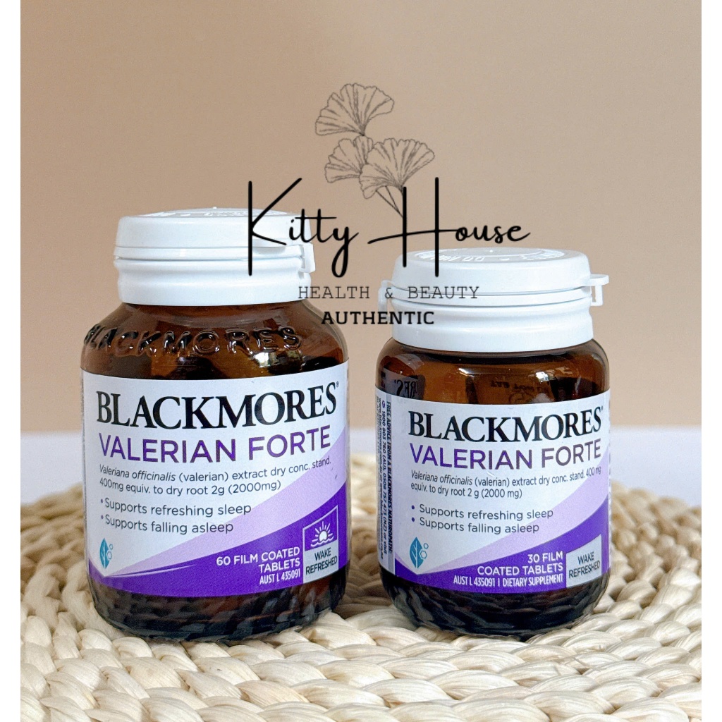 Viên uống hỗ trợ giấc ngủ Blackmores Valerian forte lọ 30 viên và 60 viên