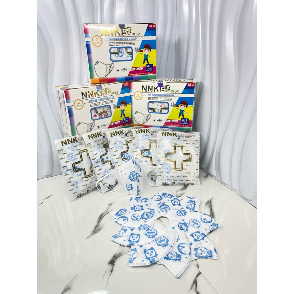 1 thùng khẩu trang 5d quai thun bé nnk 20 hộp*50 cái