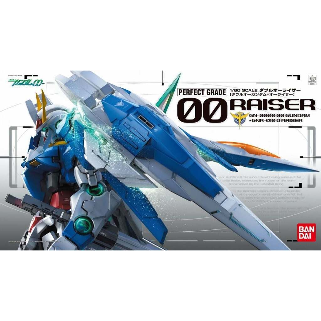 [CÓ SẴN] BANDAI - PG 1/60 00 RAISER GUNDAM (LOGO XANH)