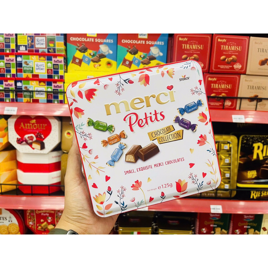 Hộp Quà Chocola Hỗn Hợp Merci Petits Chocolata Collection 125g
