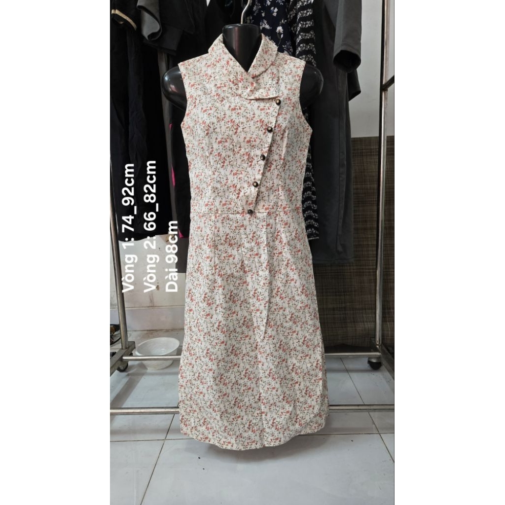 Sườn xám freesize < 48kg