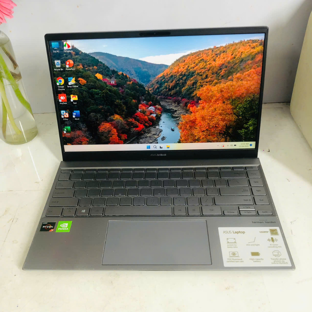 Máy Laptop Asus Zenbook 14 UX425UG-Q408UG AMD Ryzen 5-5500U, 8GB RAM, 512GB SSD,VGA NVIDIA MX450 2G,